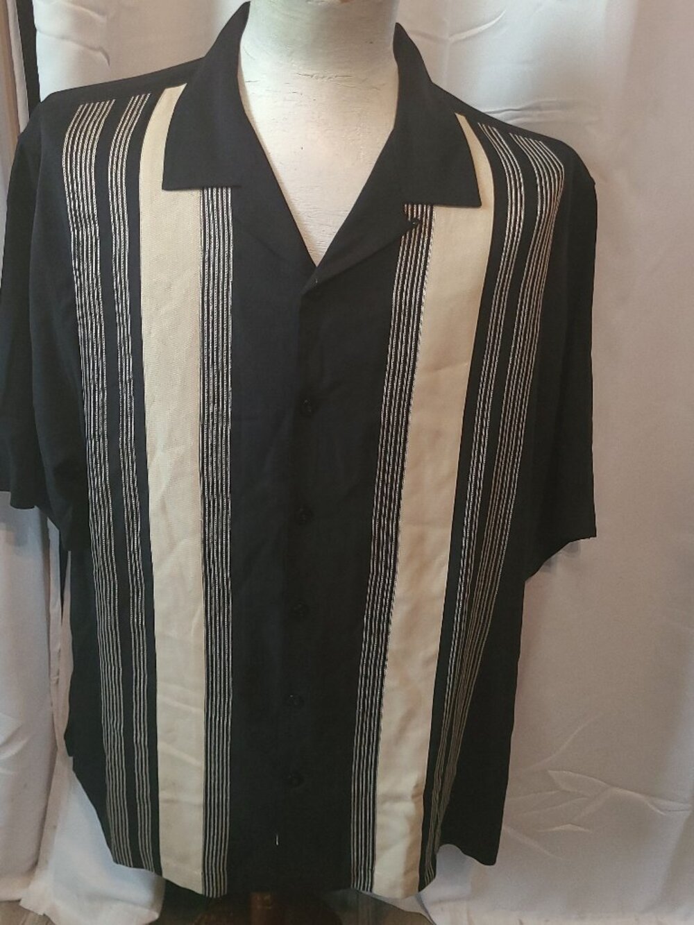 Men's Nat Nast Button front panel Shirt, Size XL